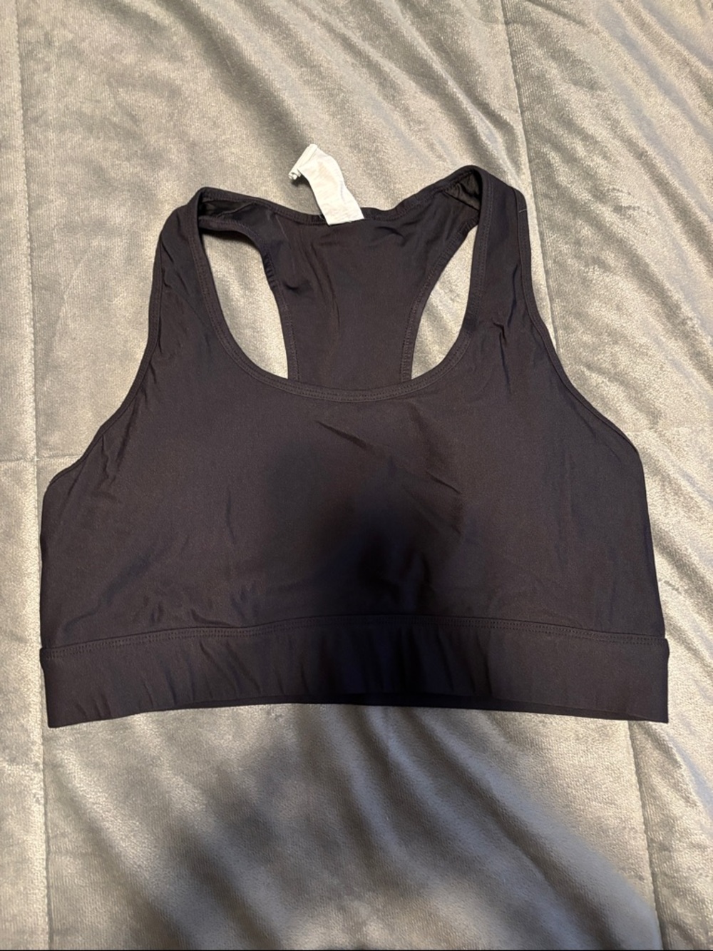 Fabletics Black Racerback Sports Bra XL